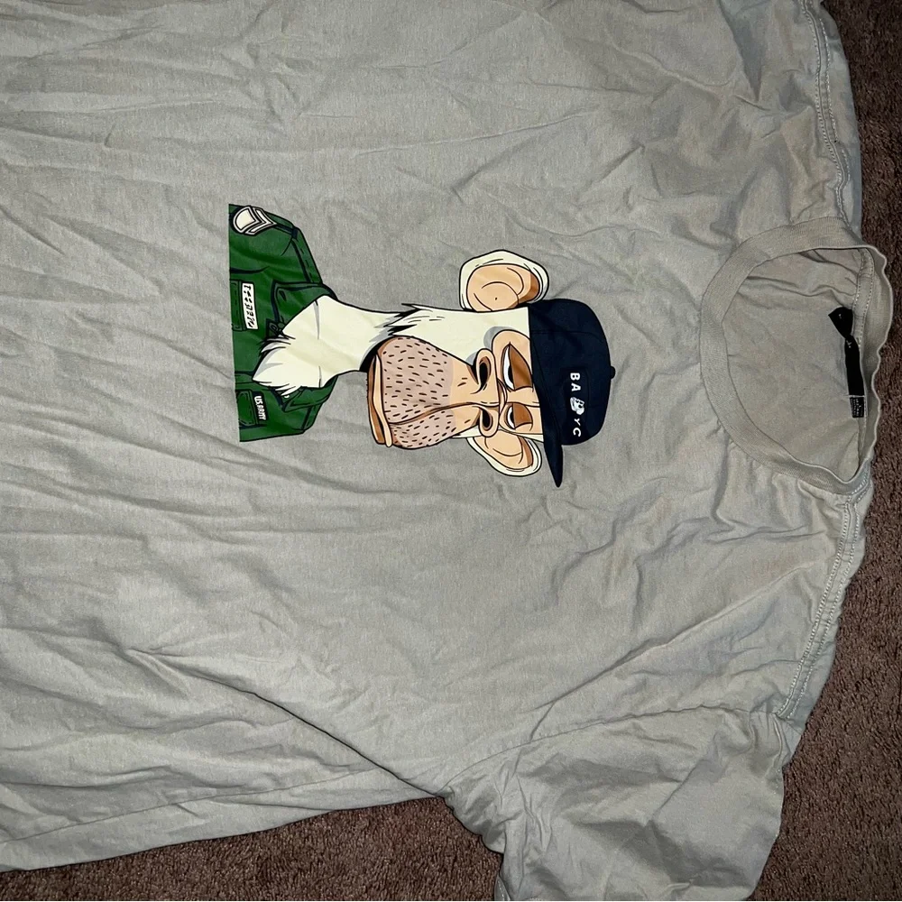 Graphic Ape Print Crewneck T-Shirt - Picture 2 of 2